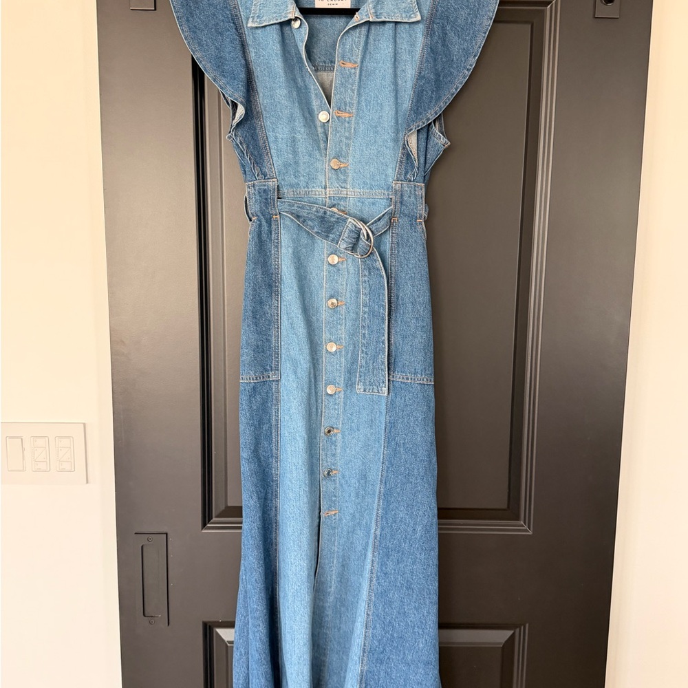 Derek Lam Blue Denim Maxi Dress - NEVER WORN - Striking on!!!